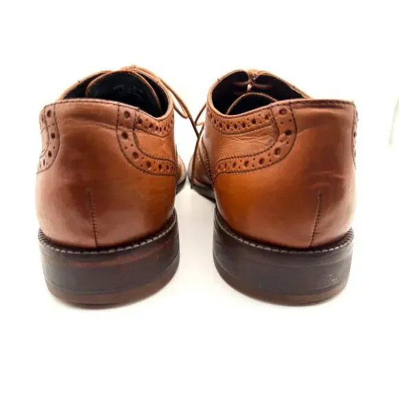 Cole Haan Brown Leather Wingtip Oxford Dress Shoes Men's Size 8.5 M Brogue - Picture 7 of 10